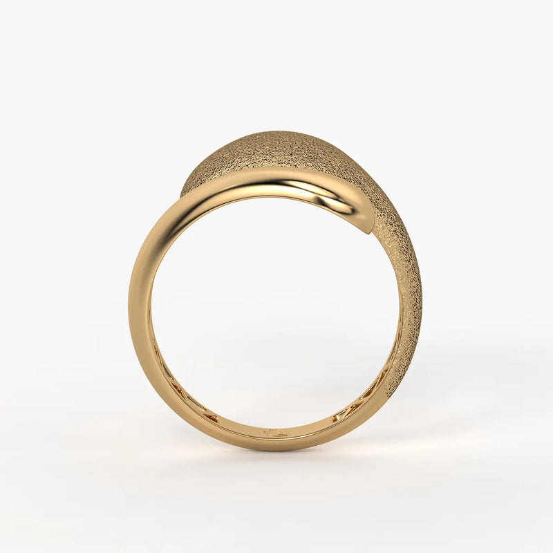 Elowen Textured Dome Designer Ring