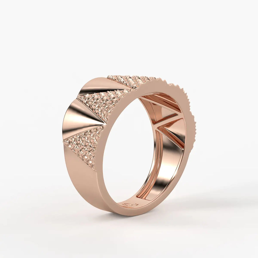 Pyramid Stack Statement Ladies Ring