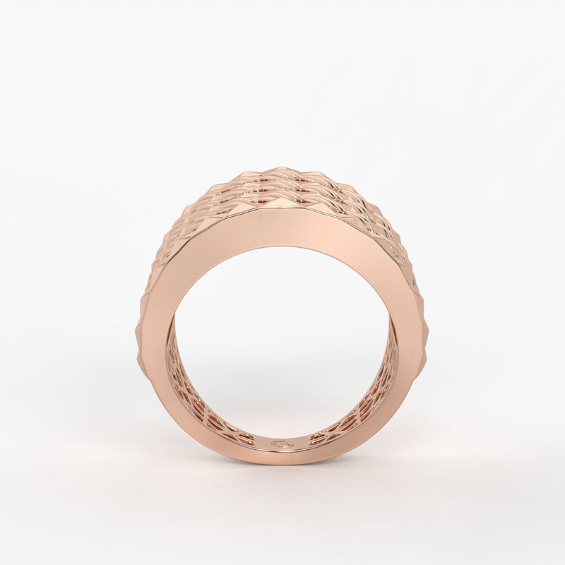 Rivet Stack Statement Ladies Ring