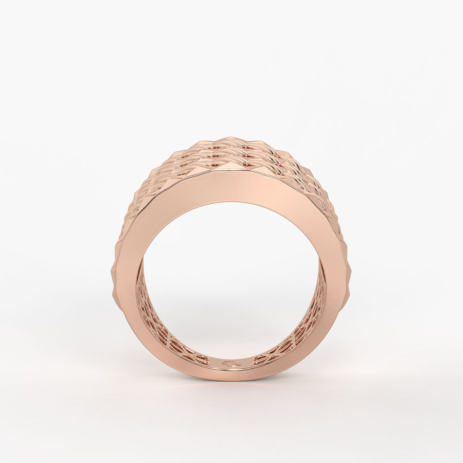 Rivet Stack Statement Ladies Ring
