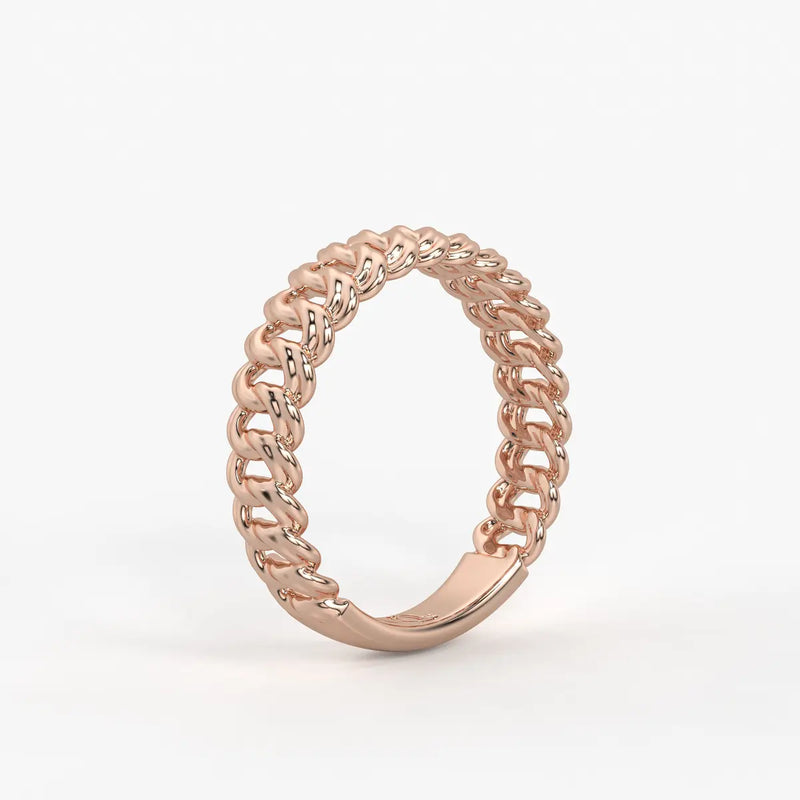 Rope Twist Classic Ladies Ring