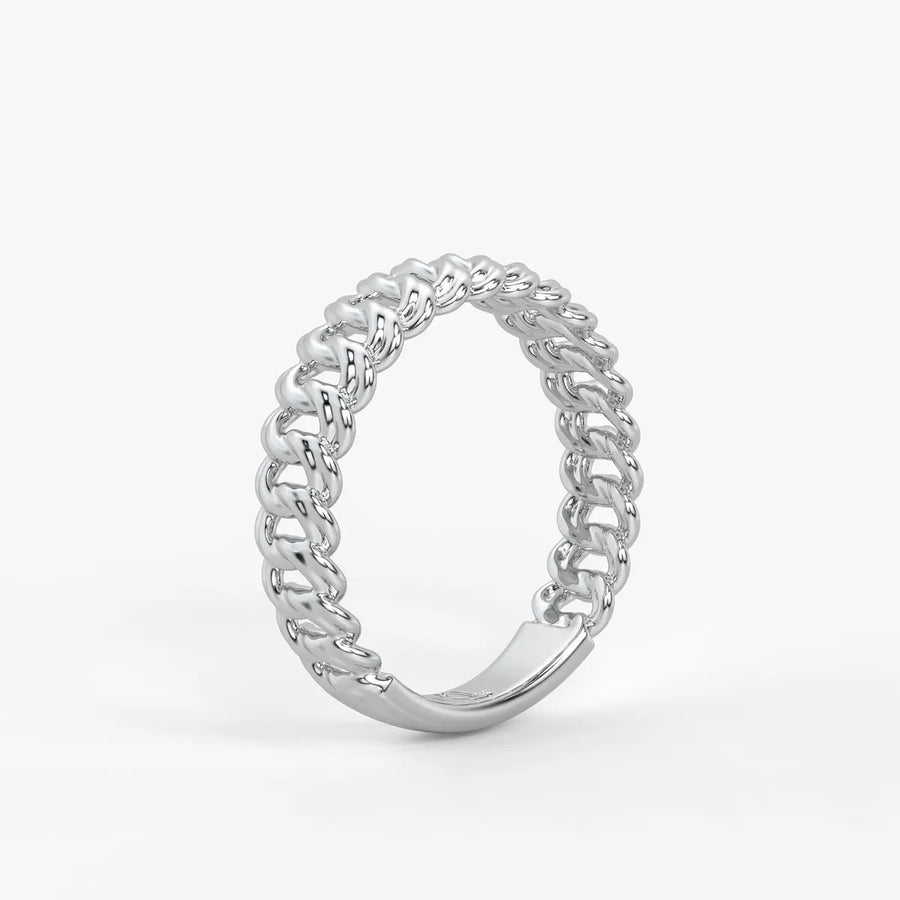 Rope Twist Classic Ladies Ring