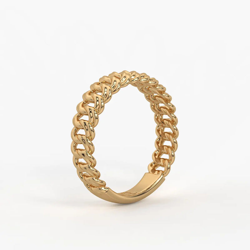 Rope Twist Classic Ladies Ring