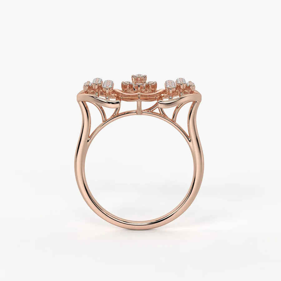 Ornixa Dual Arc Diamond Statement Ring