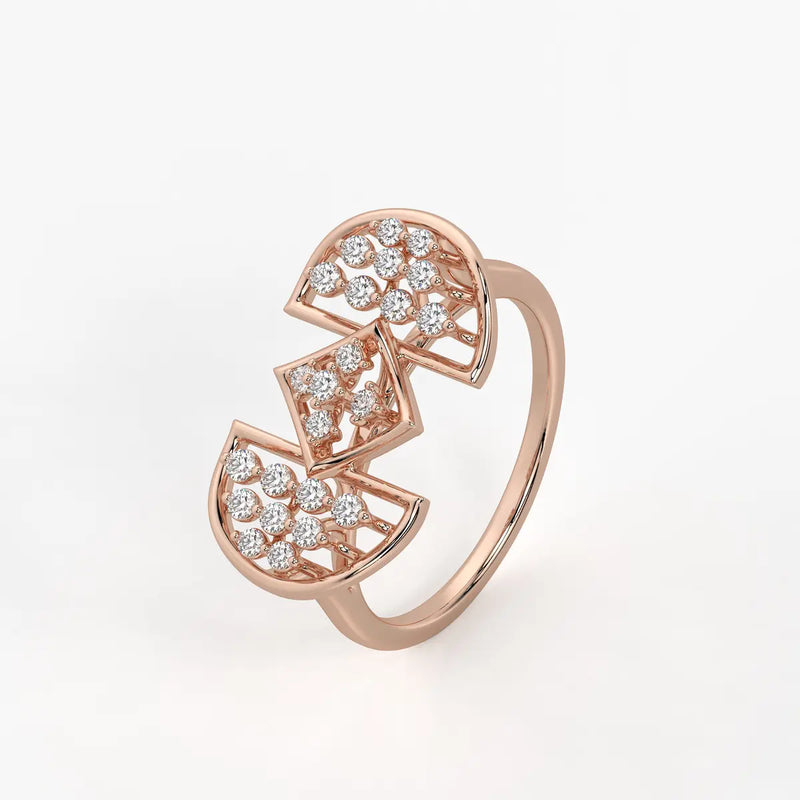 Ornixa Dual Arc Diamond Statement Ring