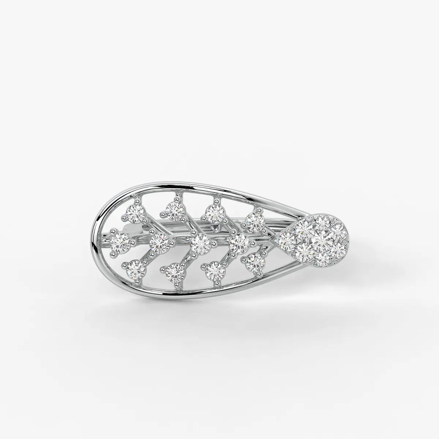 Elowen Leafdrop Diamond Statement Ring