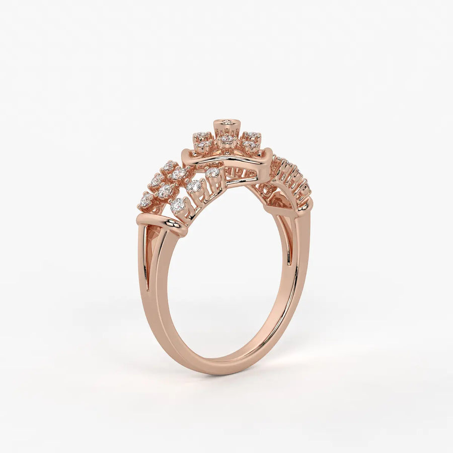 Averelle Lattice Bloom Diamond Ring