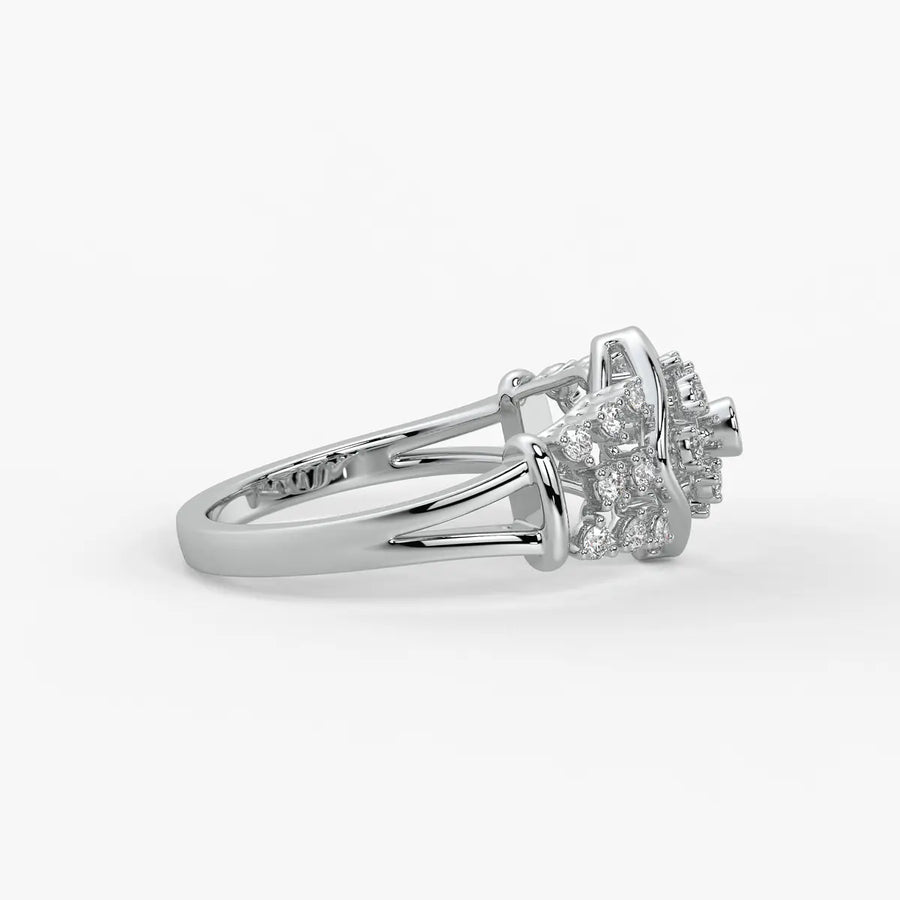 Averelle Lattice Bloom Diamond Ring