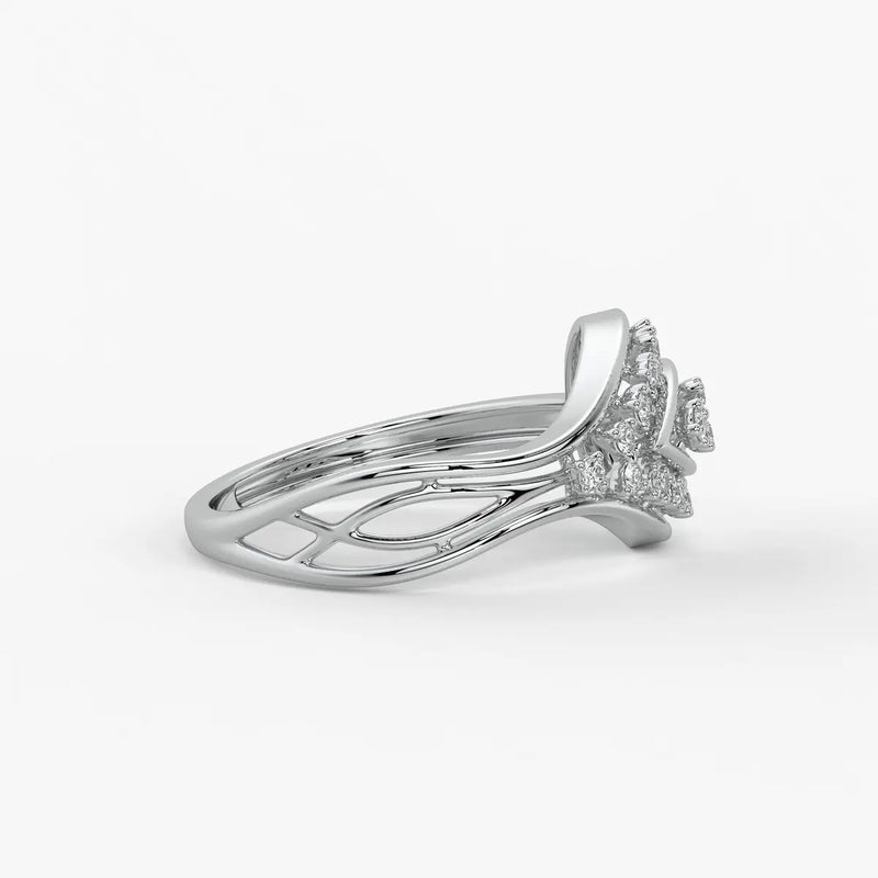Aurevia Bloom Teardrop Diamond Ring