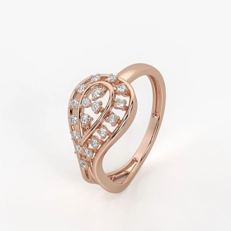 Aurevia Bloom Teardrop Diamond Ring