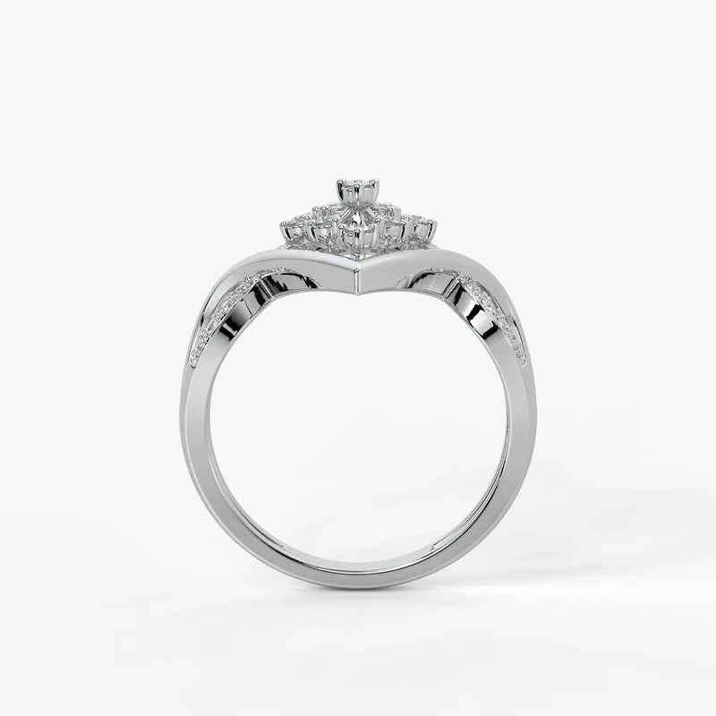Elvaria Starspire Halo Ring