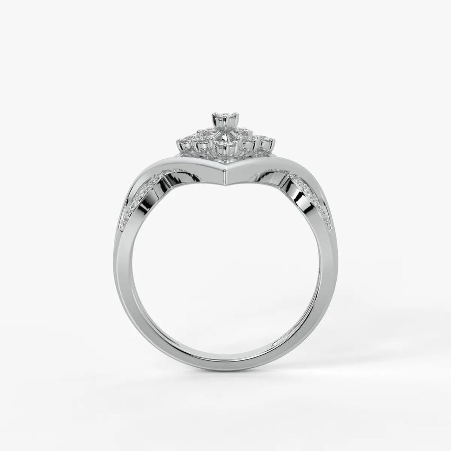 Elvaria Starspire Halo Ring