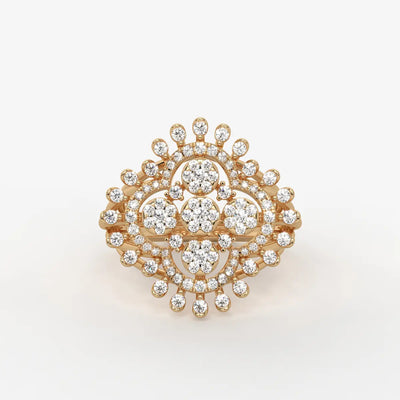 Celestara Medallion Diamond Ring