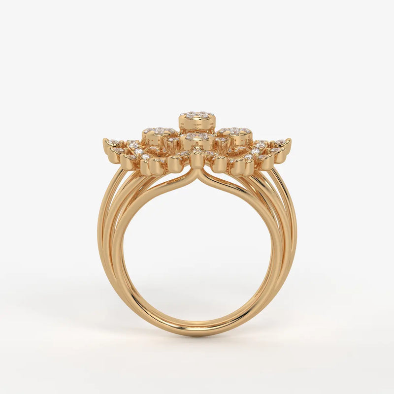Celestara Medallion Diamond Ring