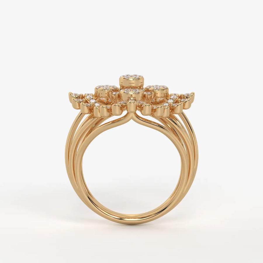 Celestara Medallion Diamond Ring