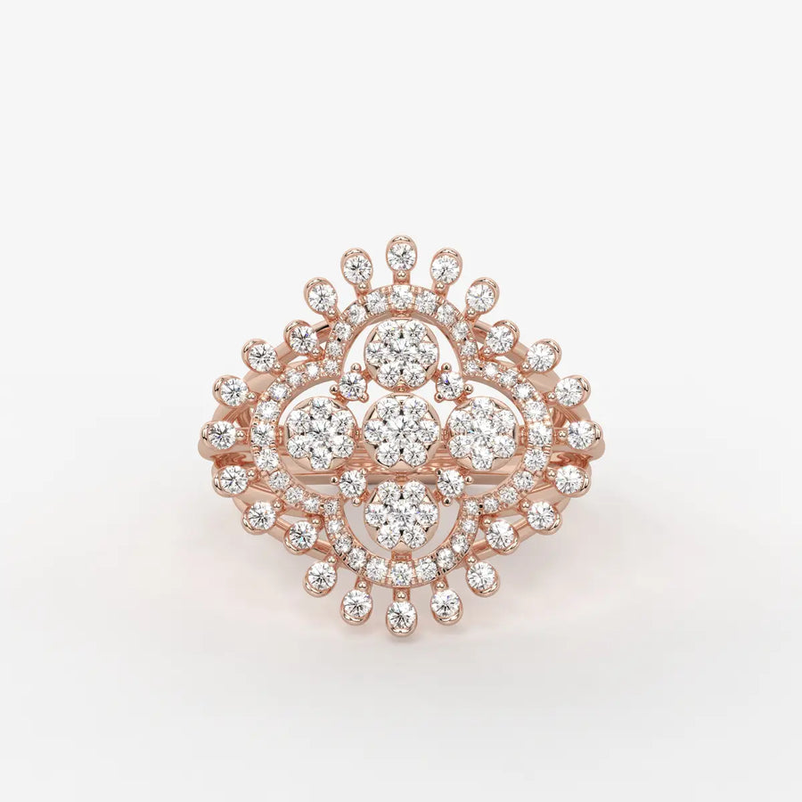 Celestara Medallion Diamond Ring