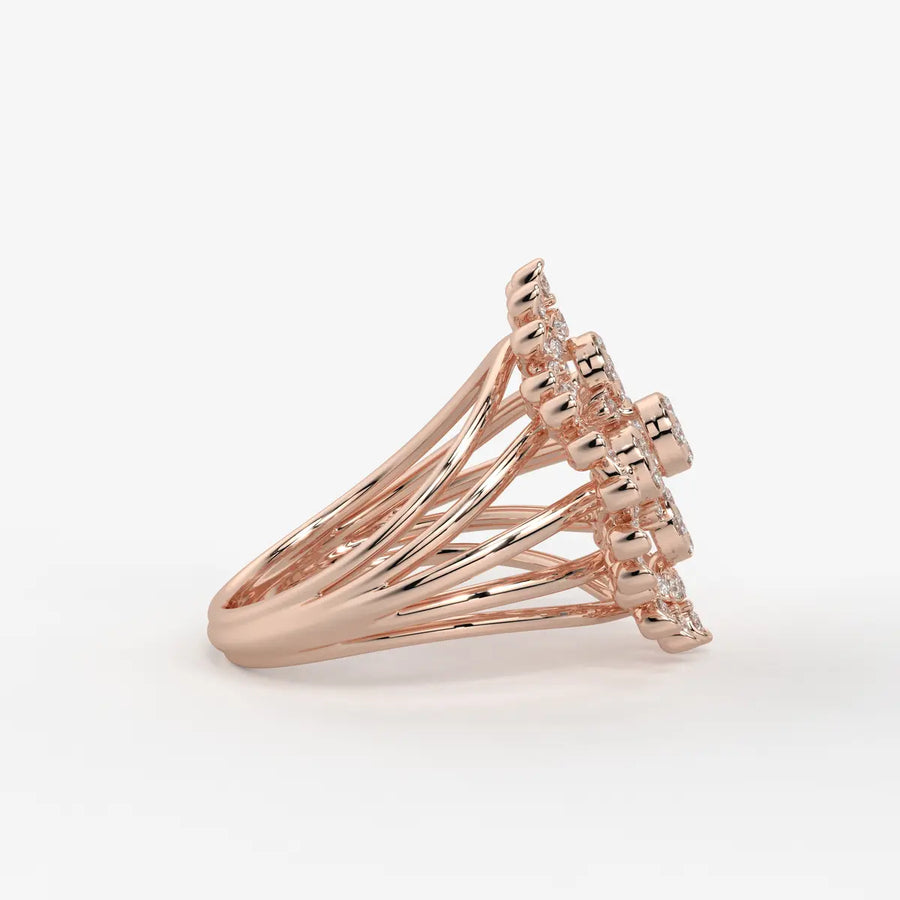 Celestara Medallion Diamond Ring