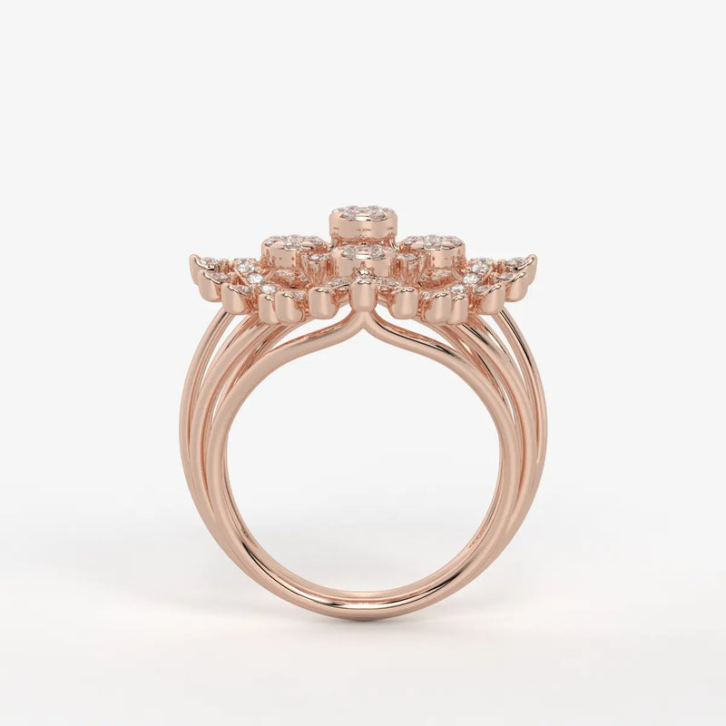 Celestara Medallion Diamond Ring