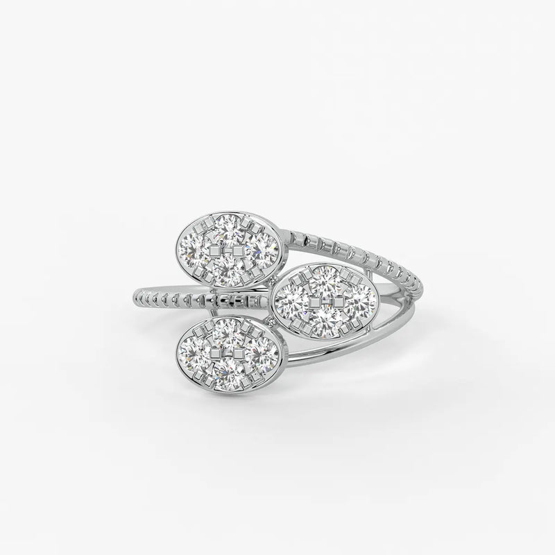 Florique Trio Petal Diamond Ring