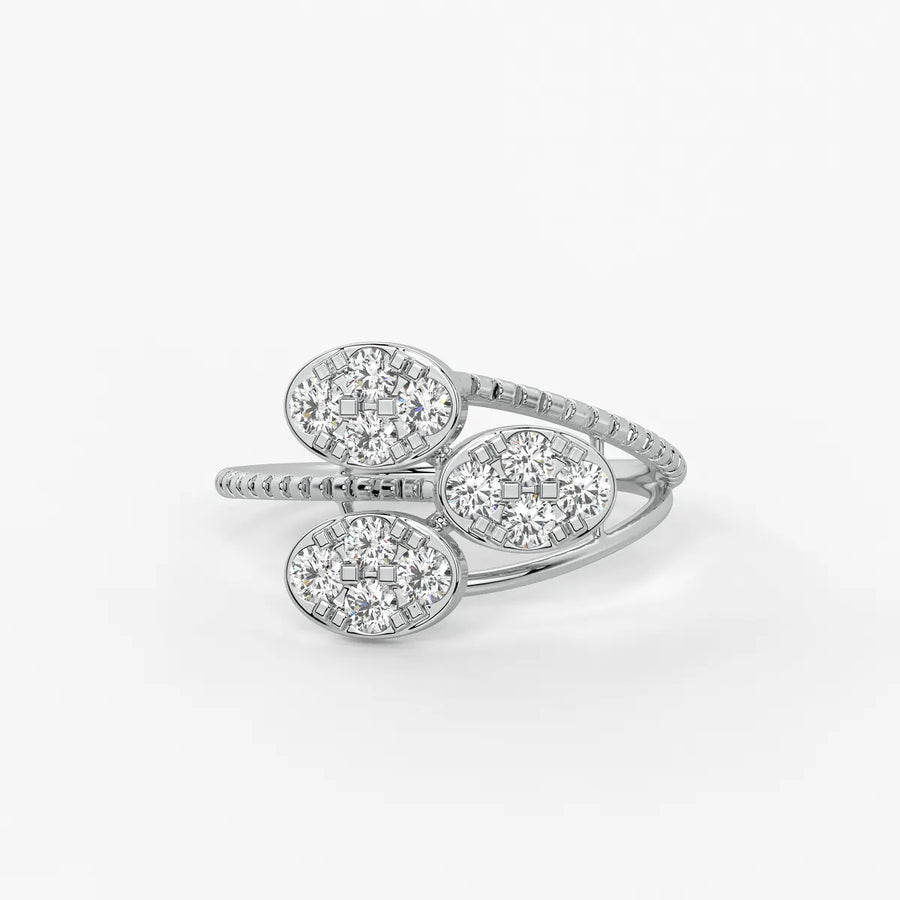 Florique Trio Petal Diamond Ring