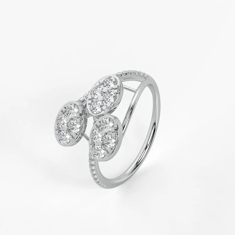 Florique Trio Petal Diamond Ring