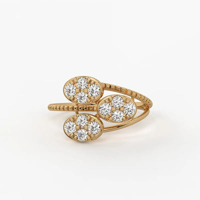 Florique Trio Petal Diamond Ring