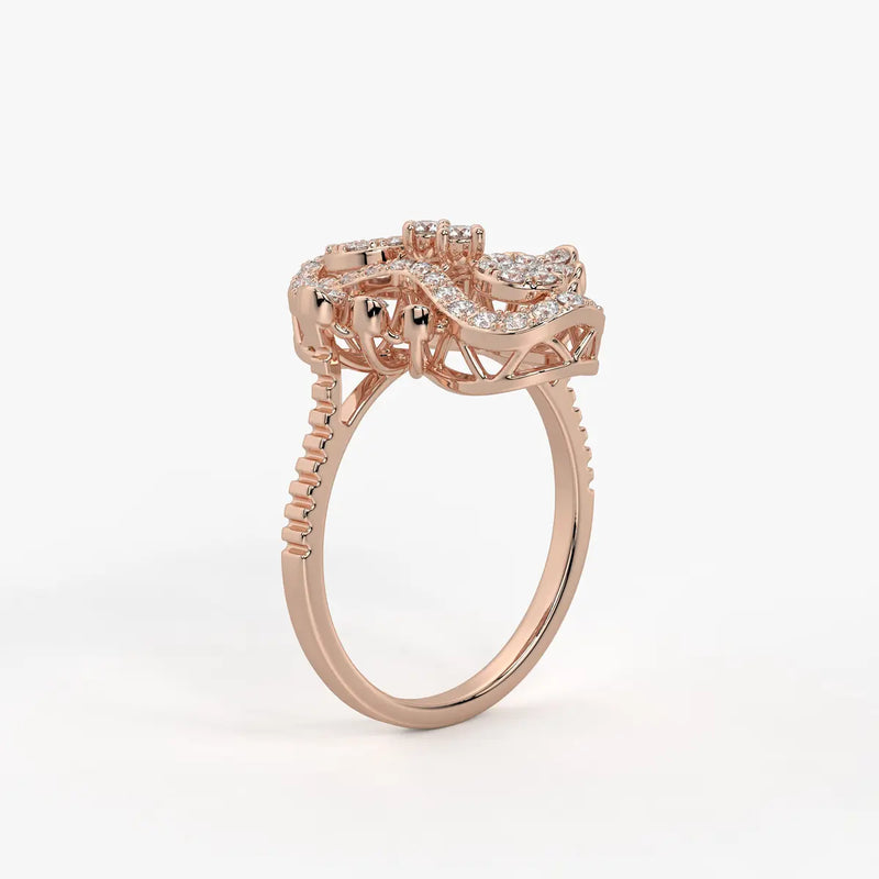 Aurevina Infinity Bloom Diamond Ring