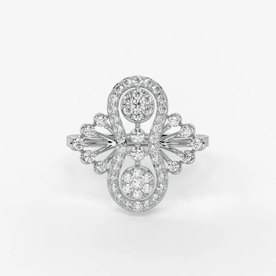 Aurevina Infinity Bloom Diamond Ring