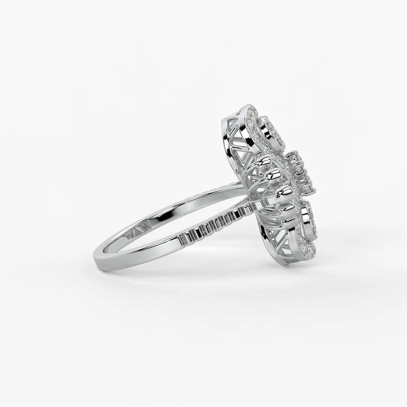Aurevina Infinity Bloom Diamond Ring