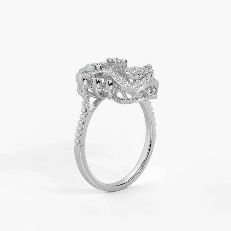 Aurevina Infinity Bloom Diamond Ring
