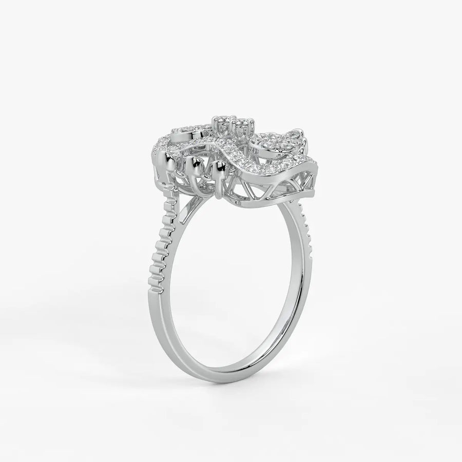 Aurevina Infinity Bloom Diamond Ring