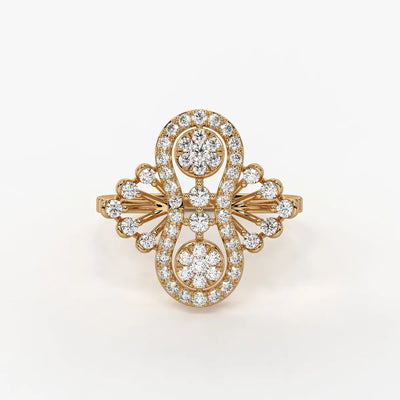 Aurevina Infinity Bloom Diamond Ring