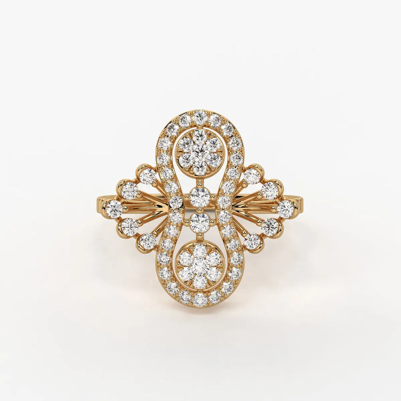 Aurevina Infinity Bloom Diamond Ring