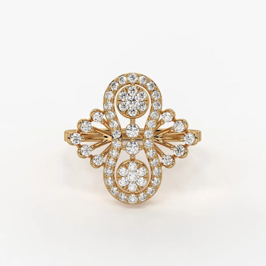Aurevina Infinity Bloom Diamond Ring
