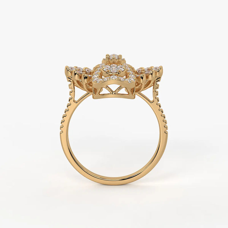Aurevina Infinity Bloom Diamond Ring