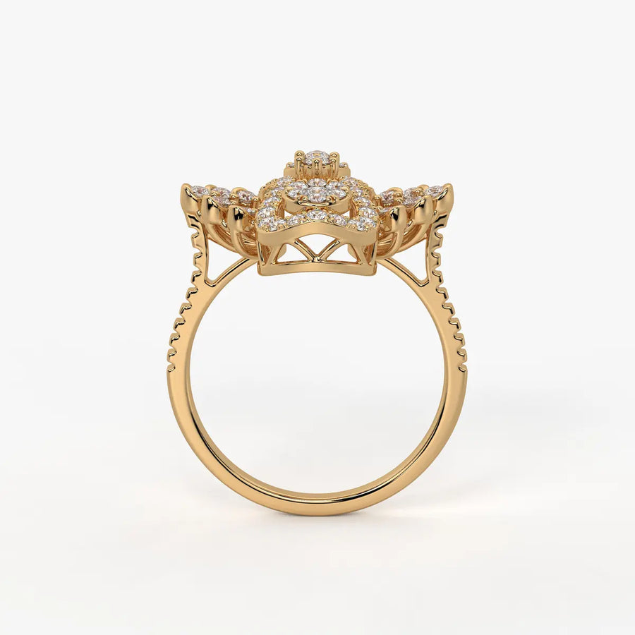 Aurevina Infinity Bloom Diamond Ring
