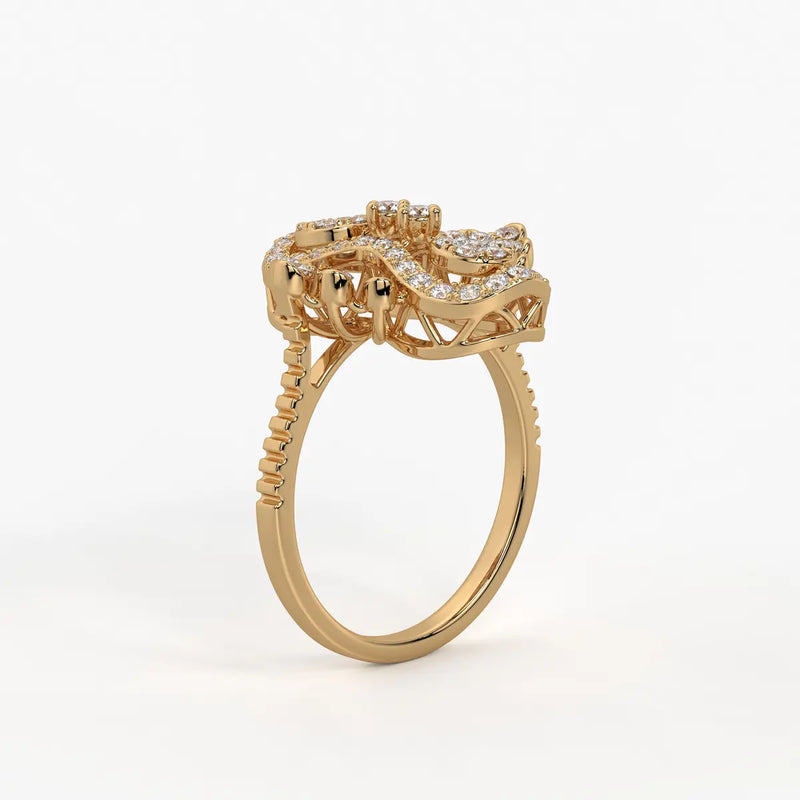 Aurevina Infinity Bloom Diamond Ring