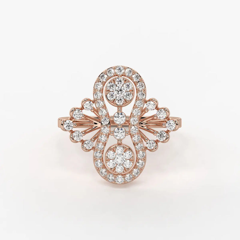 Aurevina Infinity Bloom Diamond Ring