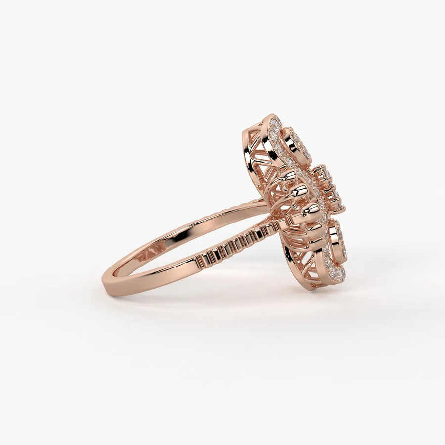 Aurevina Infinity Bloom Diamond Ring