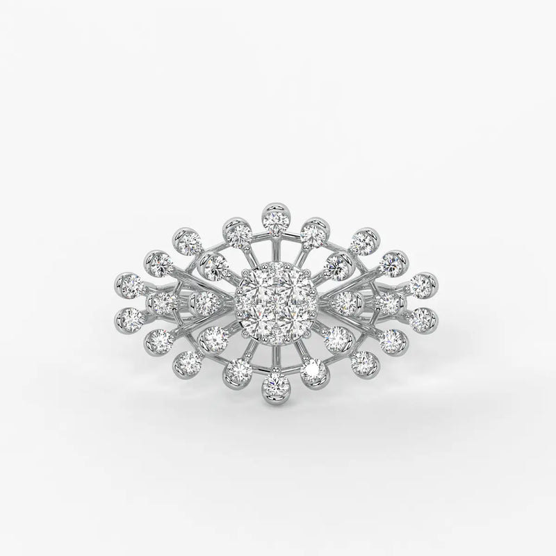 Solmira Radiant Burst Diamond Ring