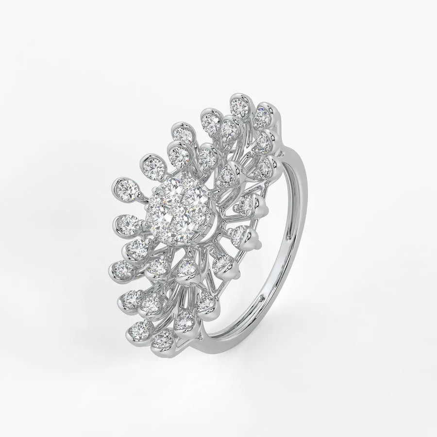 Solmira Radiant Burst Diamond Ring