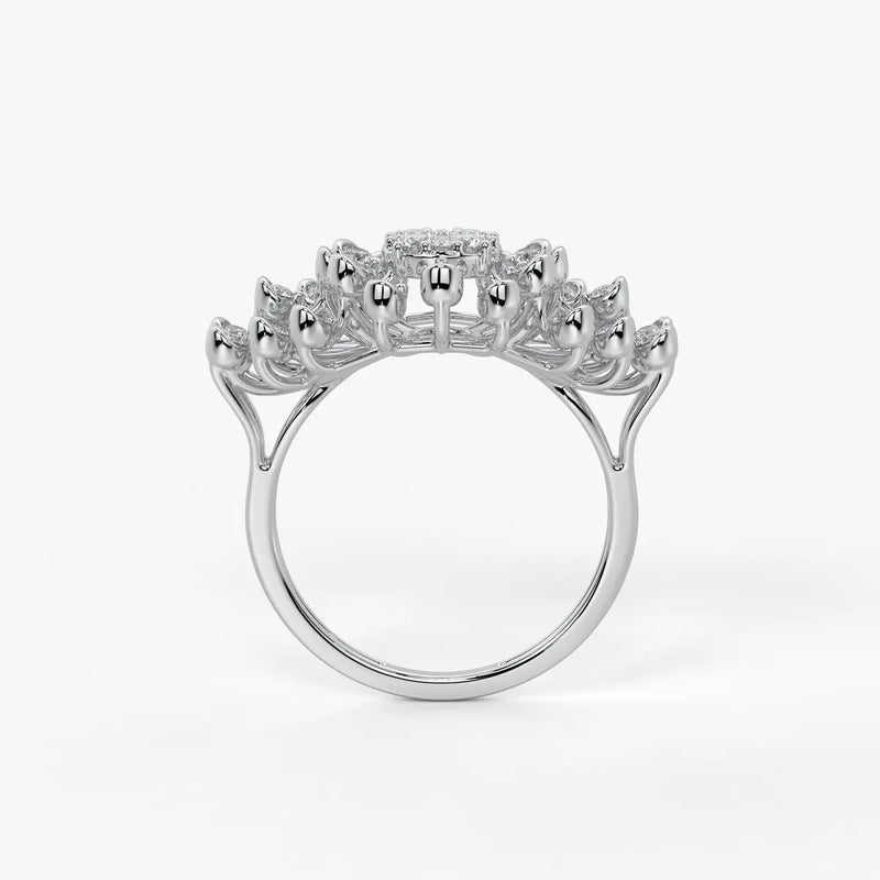 Solmira Radiant Burst Diamond Ring