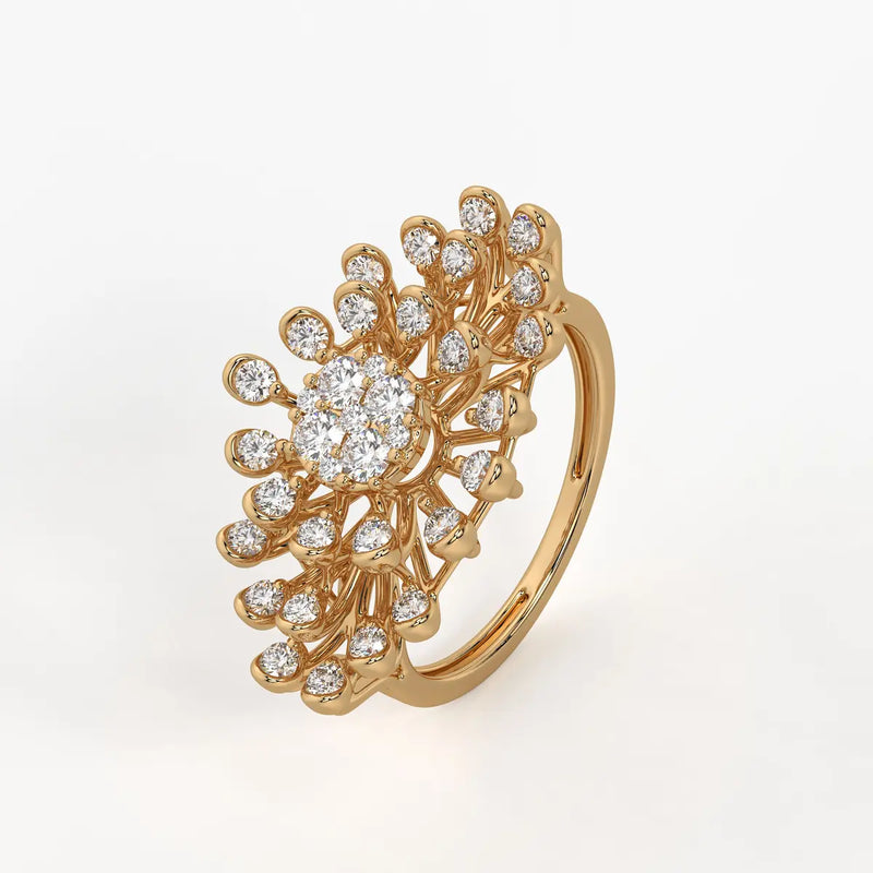 Solmira Radiant Burst Diamond Ring