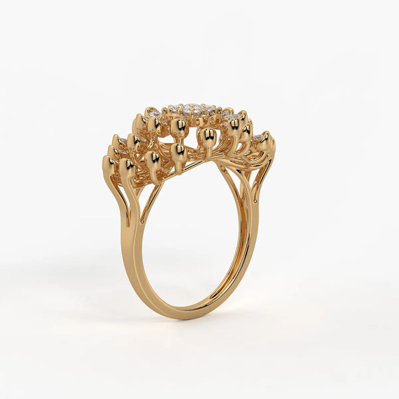Solmira Radiant Burst Diamond Ring