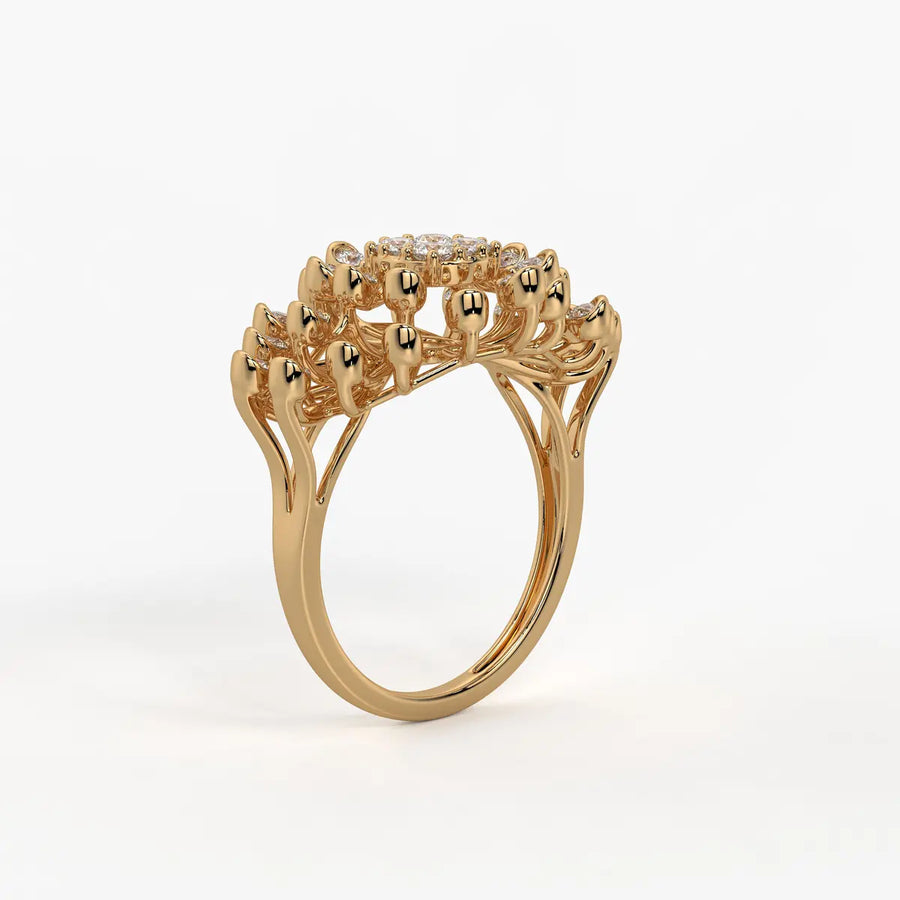 Solmira Radiant Burst Diamond Ring