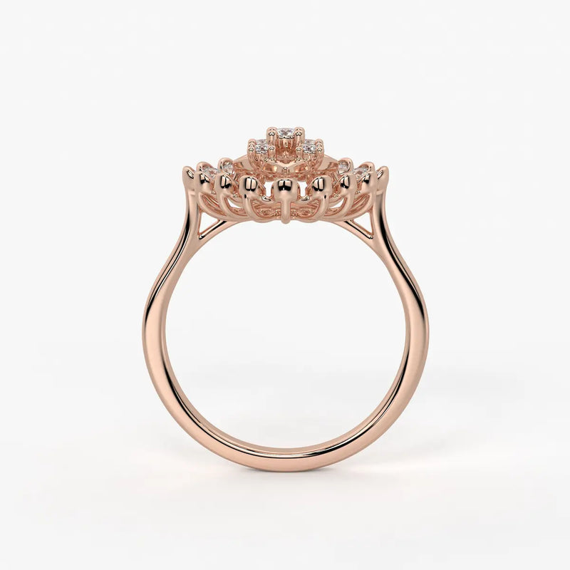 Aarohi Starburst Floral Ring
