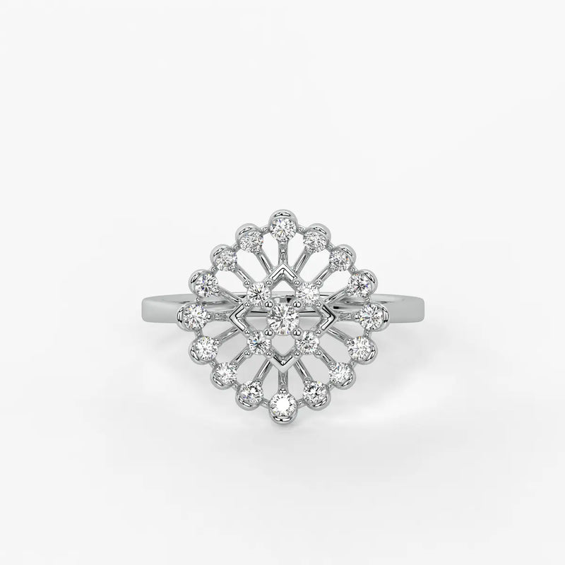 Aarohi Starburst Floral Ring