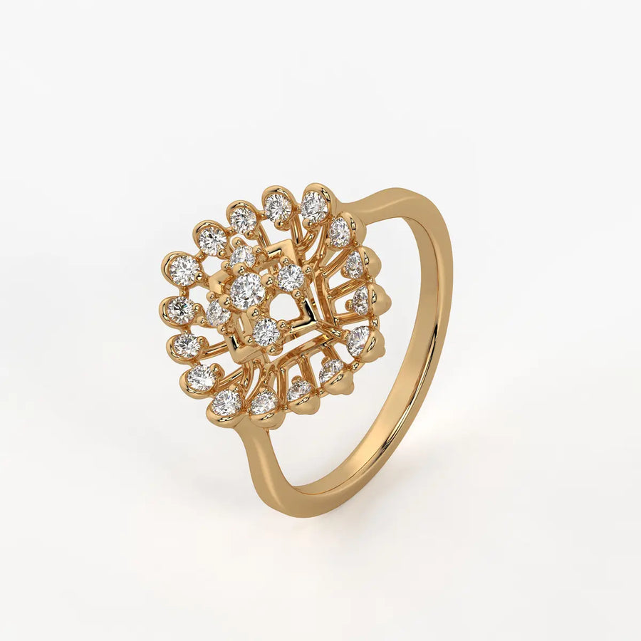 Aarohi Starburst Floral Ring