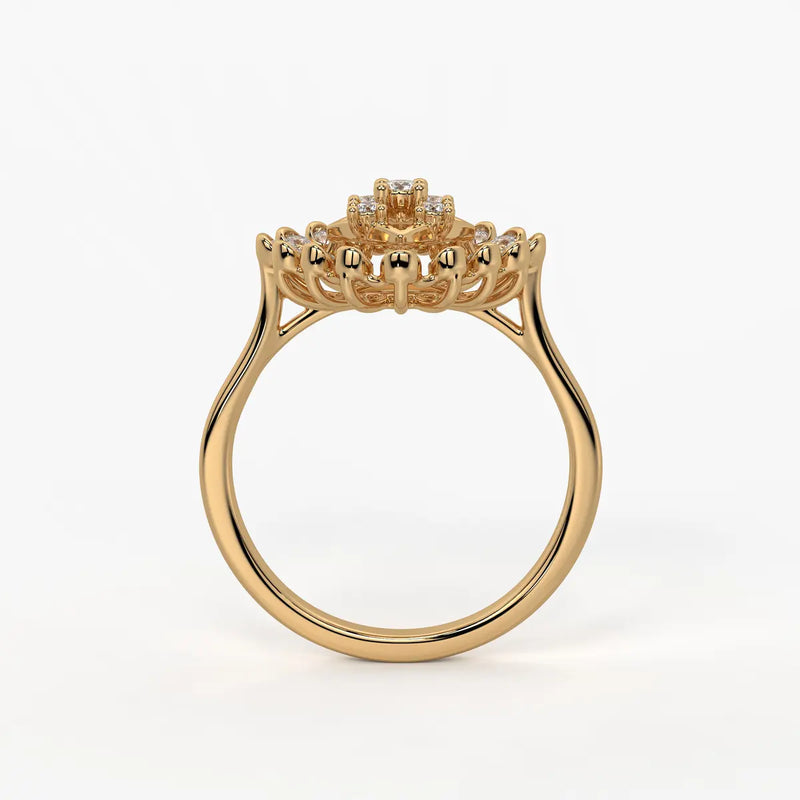 Aarohi Starburst Floral Ring