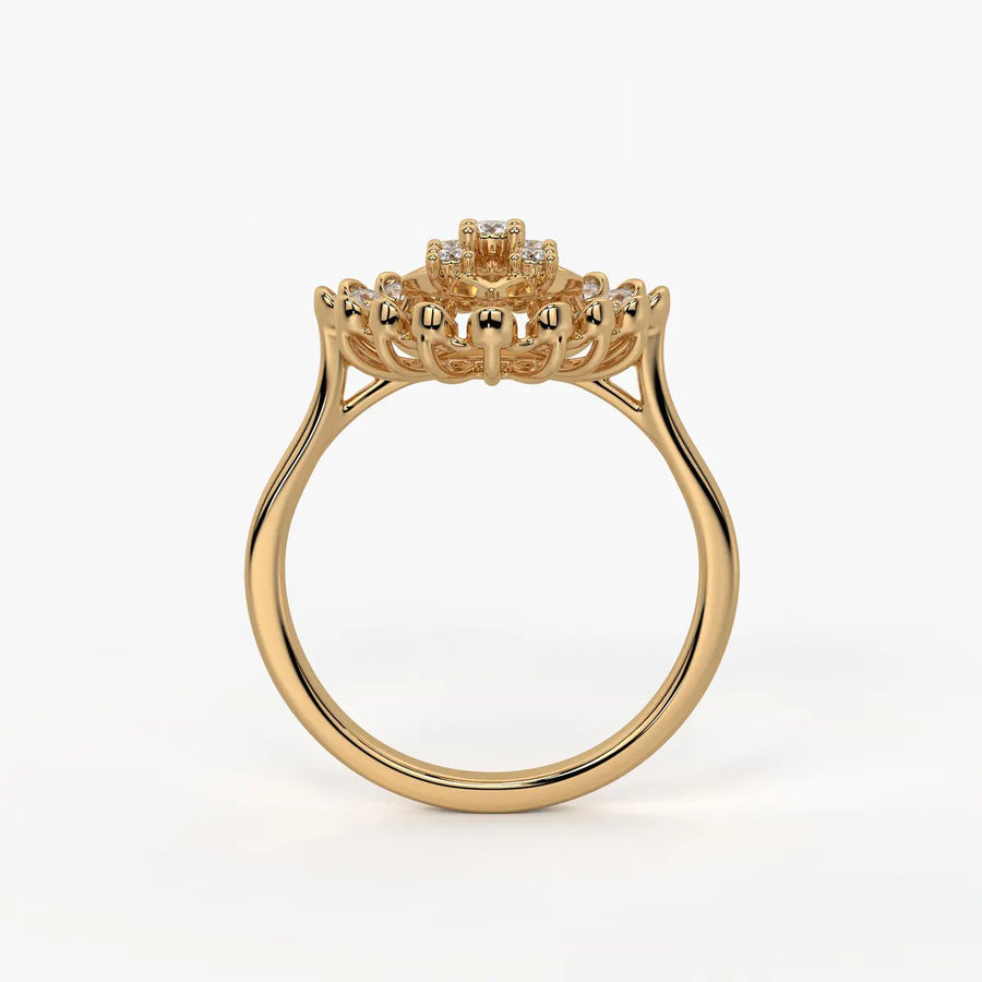 Aarohi Starburst Floral Ring
